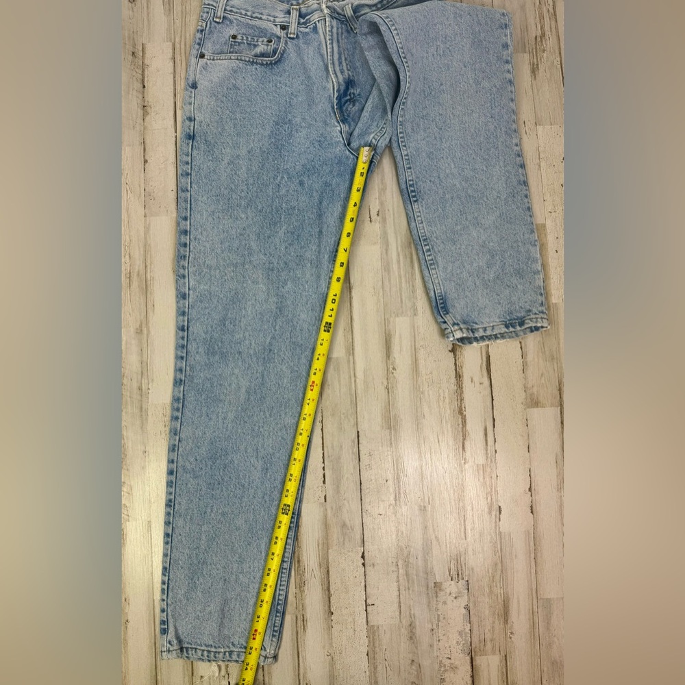 VTG 90s GAP Jeans Easy Fit USA Made Mens 34x34 Medium Wash Straight High Waist - Picture 7 of 12